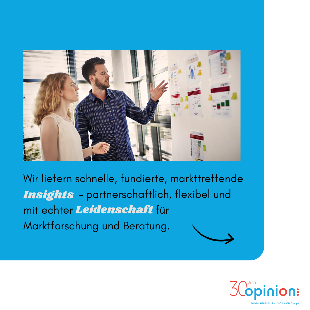Die Gründung von OPINION, Slide 3: Team-Meeting in den Anfangsjahren