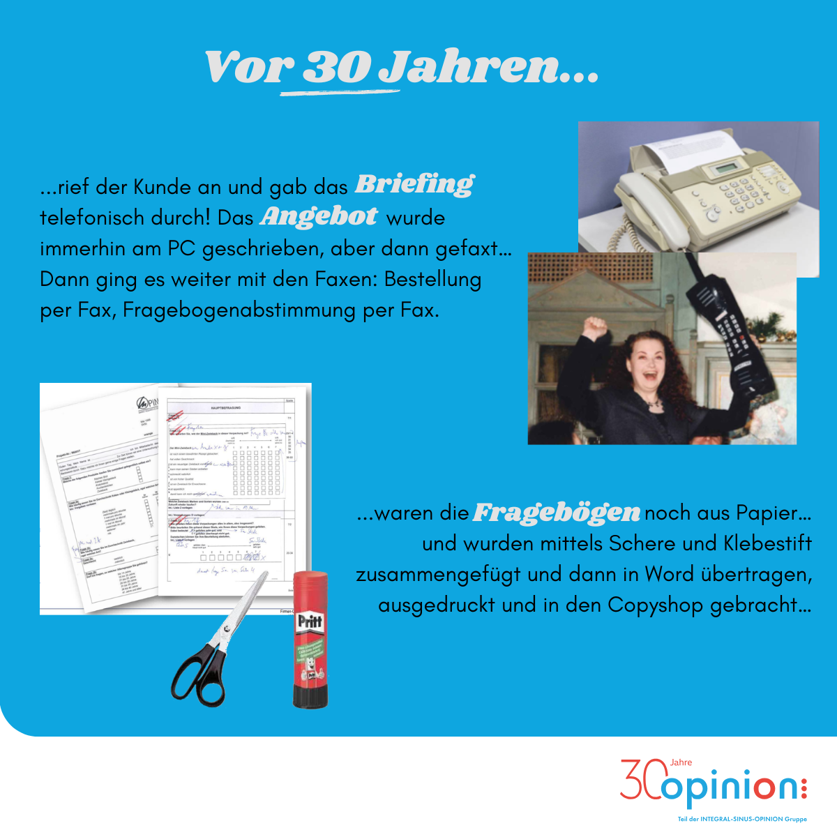 Die Gründung von OPINION, Slide 2: Frühes Büro der Firma